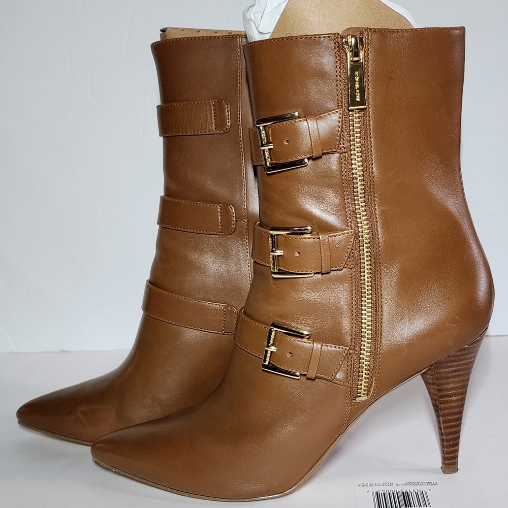 Michael Kors Leather Lori Bootie  mid-calf boots /  8.5M